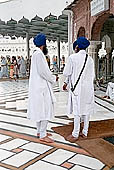 Amritsar - the Golden Temple - the Parikrama, the circuit aroud the Pool of Nectar where Sikh pilgrims bathe. 